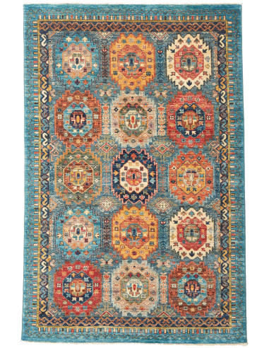 Tribal Pakistan grigio e grigio chiaro 125x191