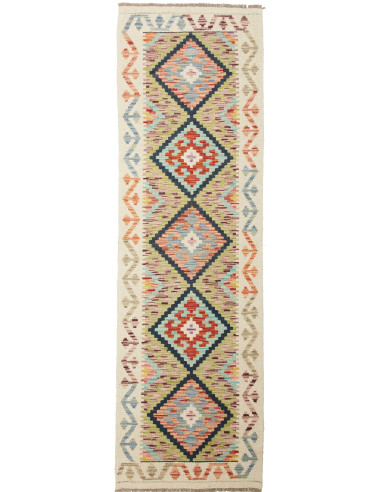 Kilim Pakistan abbronzatura e terra di siena 60x201