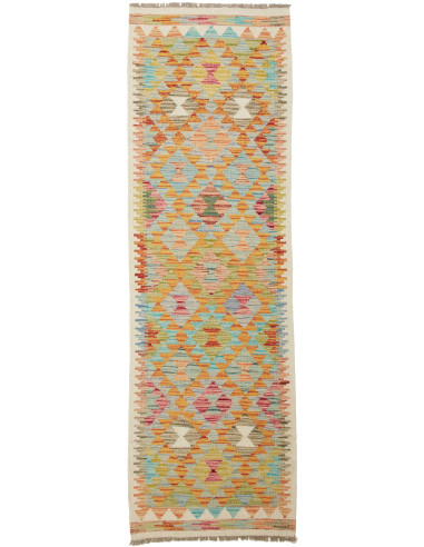 Kilim Pakistan abbronzatura e marrone 61x196