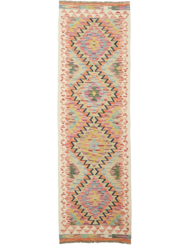 Kilim Pakistan abbronzatura e rosso indiano 60x201