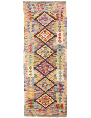Kilim Pakistan abbronzatura e grigio ardesia scuro 69x182