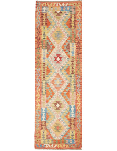 Kilim Pakistan abbronzatura e legno robusto 90x293