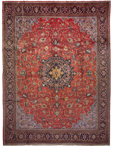 Sarough Persia terra di siena e argento 300x396