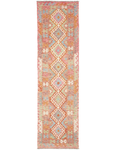 Kilim Pakistan abbronzatura e legno robusto 80x303