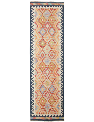 Kilim Pakistan abbronzatura e grigio ardesia scuro 83x300