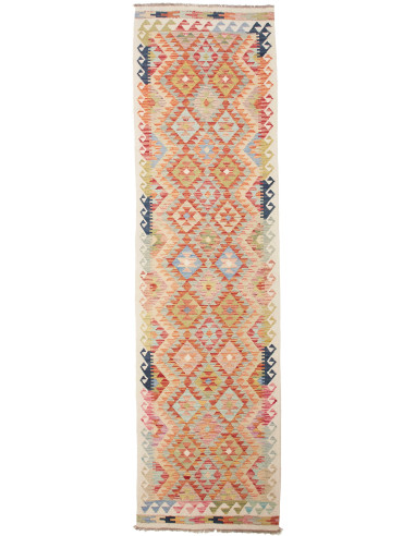Kilim Pakistan abbronzatura e grigio ardesia scuro 84x309