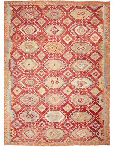 Kilim Pakistan abbronzatura e rosso indiano 246x345