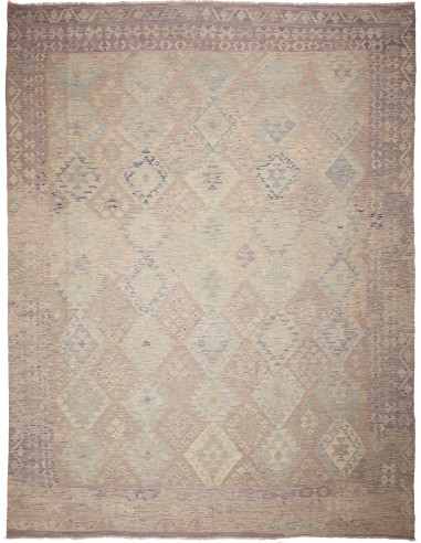 Kilim Pakistan marrone rosato e grigio 309x400