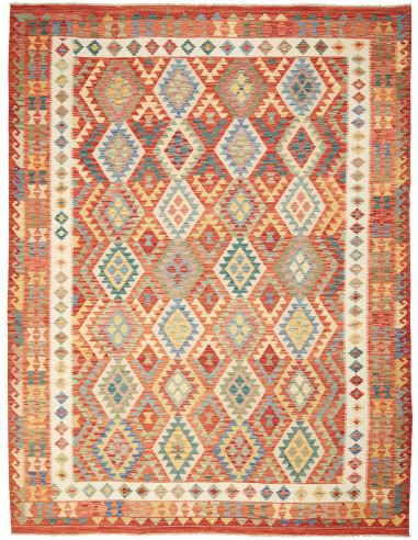 Kilim Pakistan abbronzatura e marrone 261x341