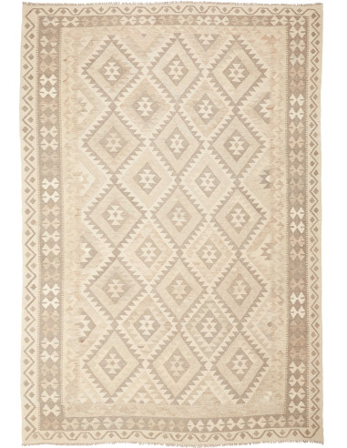 Kilim Pakistan argento e argento 206x297