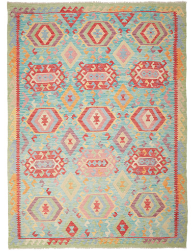 Kilim Pakistan abbronzatura e terra di siena 205x282