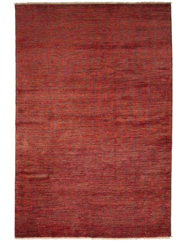 Gabbeh Moderno Pakistan marrone e rosso indiano 168x244