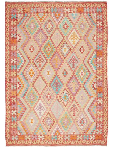 Kilim Pakistan abbronzatura e grano 211x290