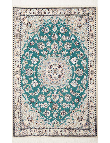 Nain 9La Persia grigio ardesia scuro e verde mare 80x122