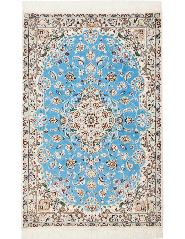 Nain 6La Persia grigio chiaro e blu cadetto 77x125