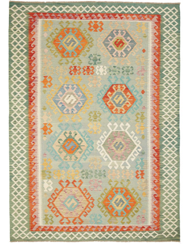 Kilim Pakistan abbronzatura e terra di siena 215x299