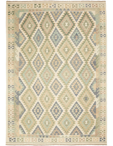 Kilim Pakistan argento e argento 207x289