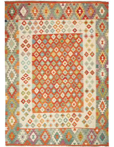 Kilim Pakistan abbronzatura e cioccolato 207x288