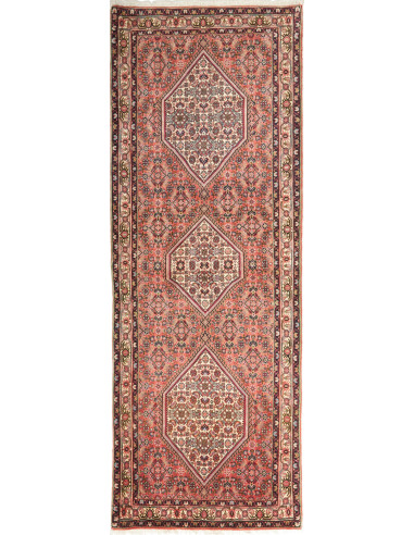 Bidjar Persia rosso indiano e marrone rosato 80x215