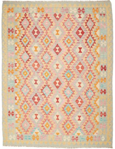 Kilim Pakistan abbronzatura e argento 180x237