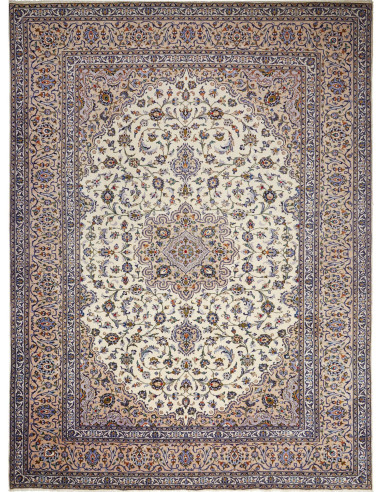Kashan Persia grigio scuro e grigio scuro 283x380