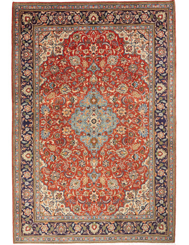 Sarough Persia terra di siena e grigio ardesia scuro 200x290