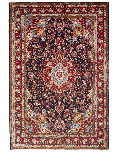 Hamadan Fine Persia terra di siena e grigio ardesia scuro 215x315