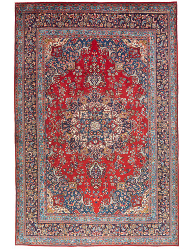 Sabzevar Persia terra di siena e grigio ardesia scuro 198x296