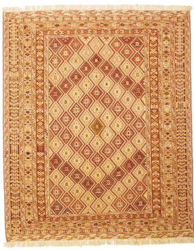 Nakhunak Pakistan salmone scuro e bianco navajo 156x186