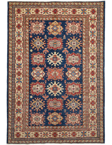 Kazak Fine Pakistan grigio tenue e abbronzatura 172x247