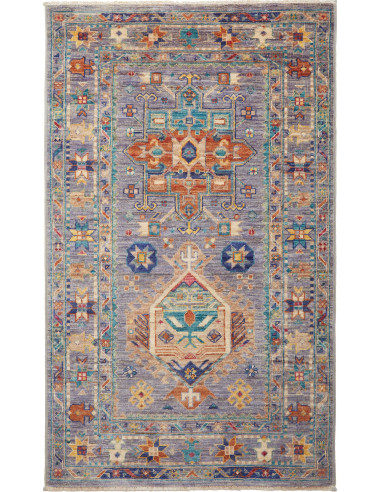 Tribal Pakistan marrone rosato e abbronzatura 78x127