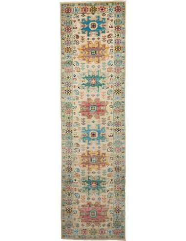 Tribal Pakistan marrone rosato e grigio ardesia scuro 80x292