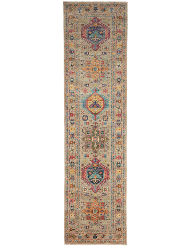 Tribal Pakistan marrone rosato e marrone sella 78x304