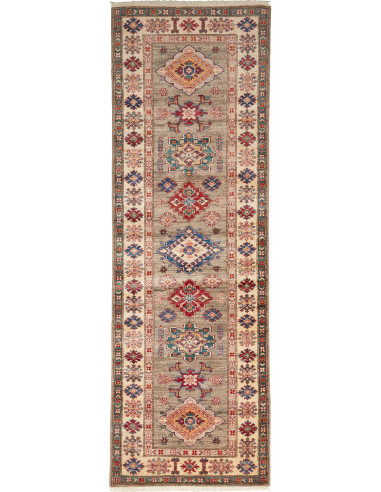Kazak Fine Pakistan marrone rosato e marrone rosato 82x257