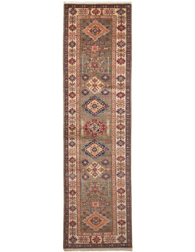 Kazak Fine Pakistan grigio e grano 82x305