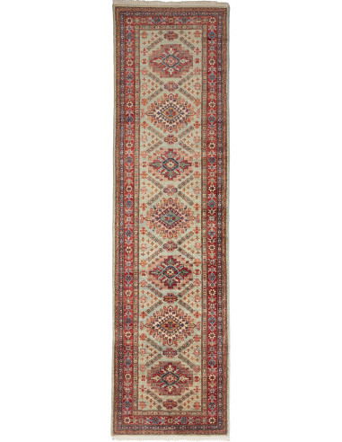 Kazak Fine Pakistan marrone rosato e abbronzatura 79x299