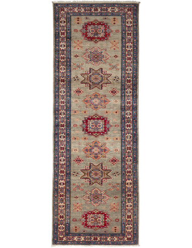 Kazak Fine Pakistan grigio e grigio ardesia scuro 79x243