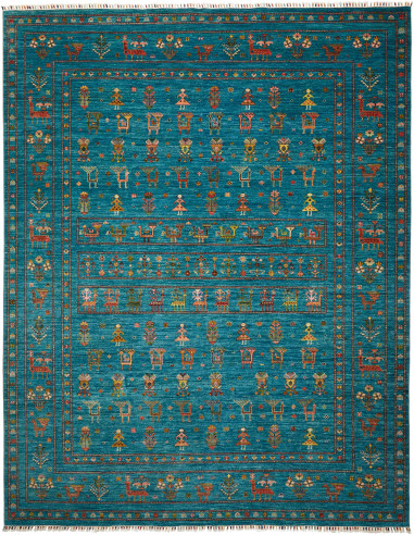 Rubin Pakistan grigio ardesia scuro e marrone rosato 245x309