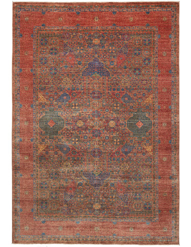 Mamlouk Pakistan terra di siena e grigio ardesia scuro 205x297