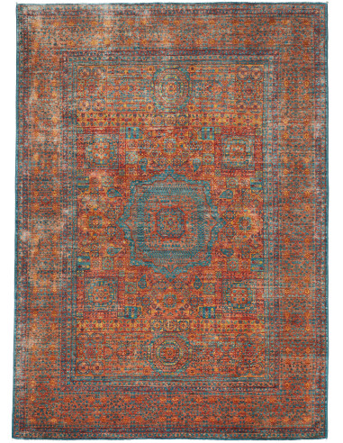 Mamlouk Pakistan grigio tenue e terra di siena 170x240