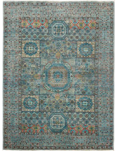 Mamlouk Pakistan grigio e argento 148x199