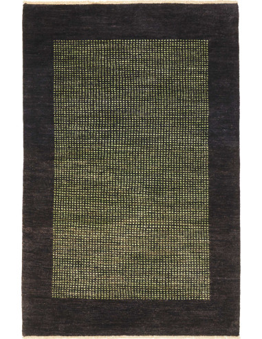 Gabbeh Moderno Pakistan grigio ardesia scuro e abbronzatura 123x191