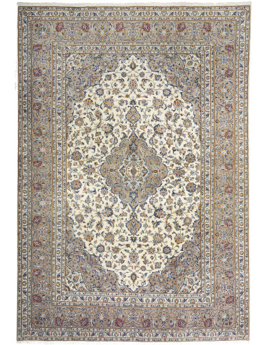 Kashan Persia argento e grigio ardesia scuro 207x300
