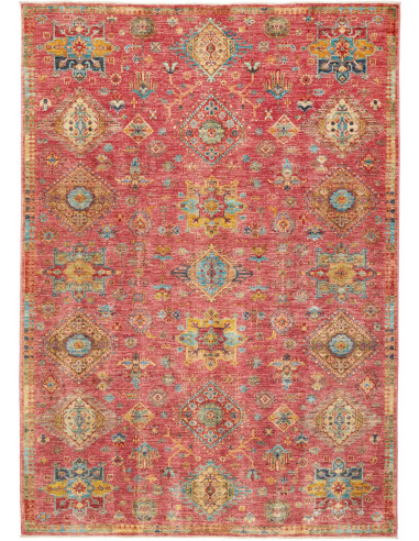 Tribal Pakistan rosso indiano e grano 173x244