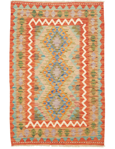 Kilim Pakistan abbronzatura e bianco antico 83x126