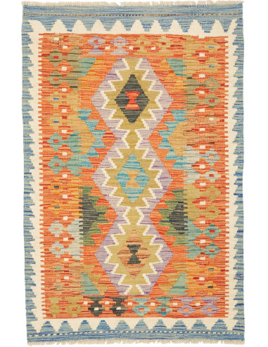 Kilim Pakistan abbronzatura e grigio tenue 81x122