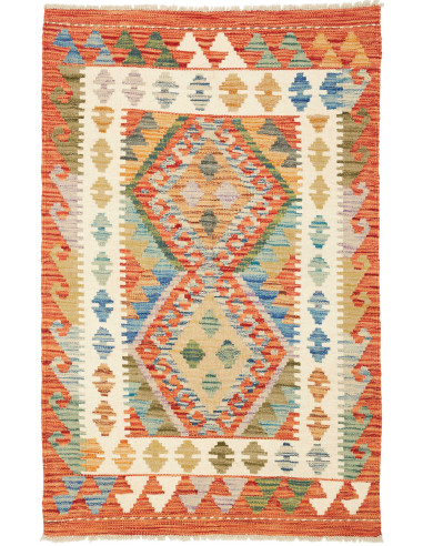 Kilim Pakistan abbronzatura e bianco antico 80x126