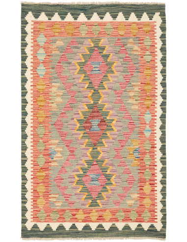 Kilim Pakistan abbronzatura e grigio ardesia scuro 83x132