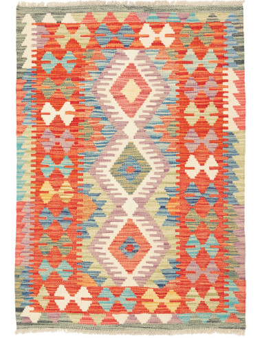 Kilim Pakistan abbronzatura e mattone 80x116
