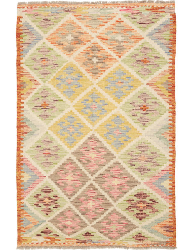 Kilim Pakistan abbronzatura e terra di siena 83x127